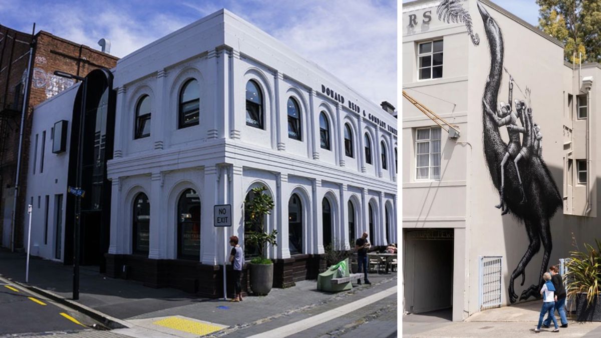 Dunedin warehouse precinct and street-art trail
