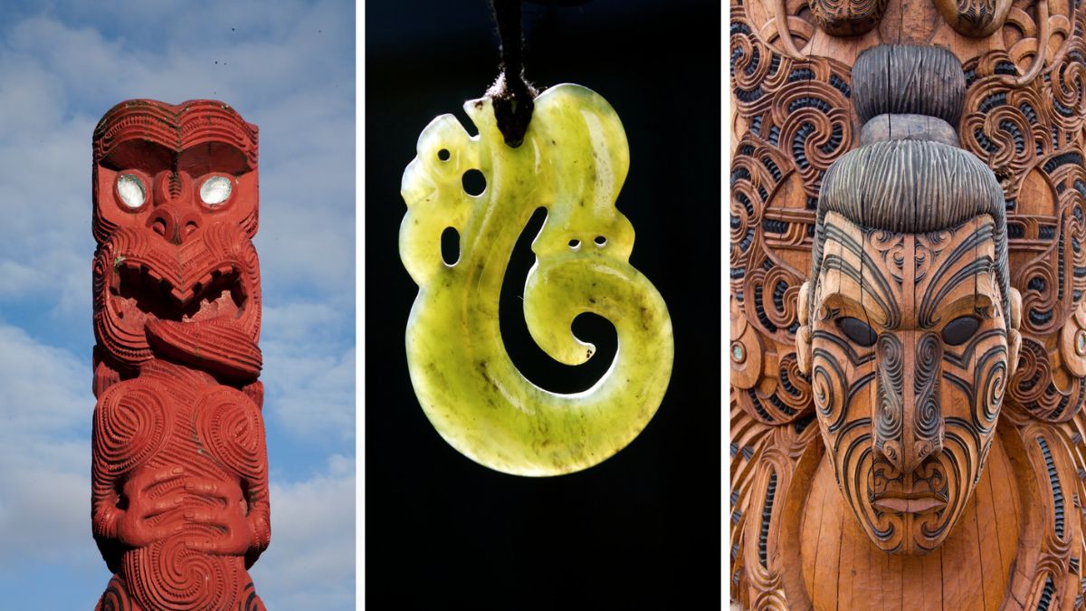 Maori carving and tāonga