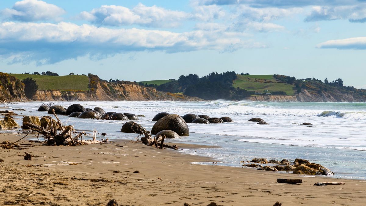 Moeraki Boulders Koe Kohe Beach Otago Coastline